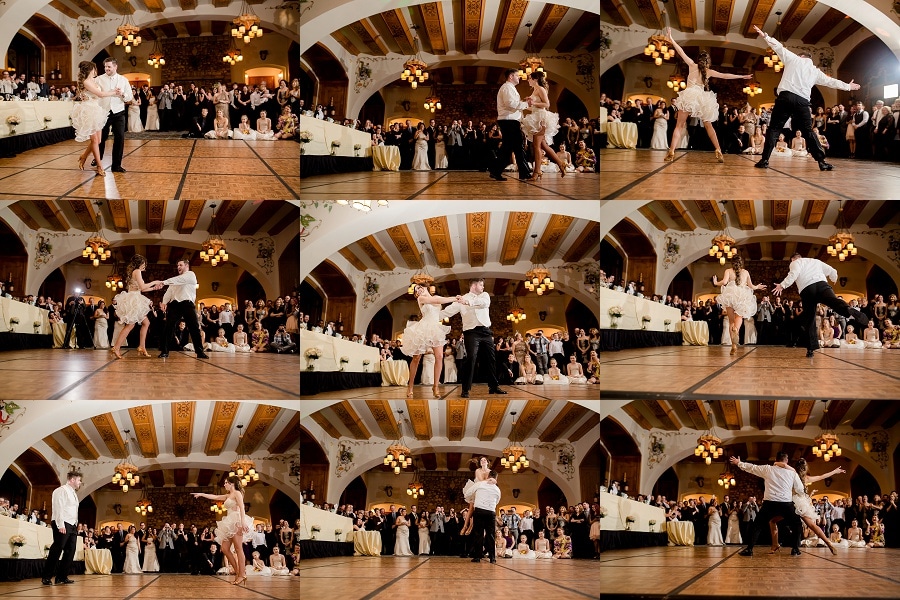 fairmont chateau lake louise victoria ballroom reception bride groom choreographed first dance
