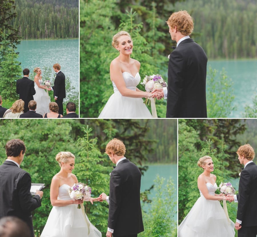 Emerald Lake Wedding ceremony