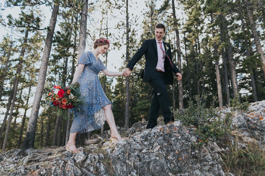 Banff Lake Minnewanka wedding photography