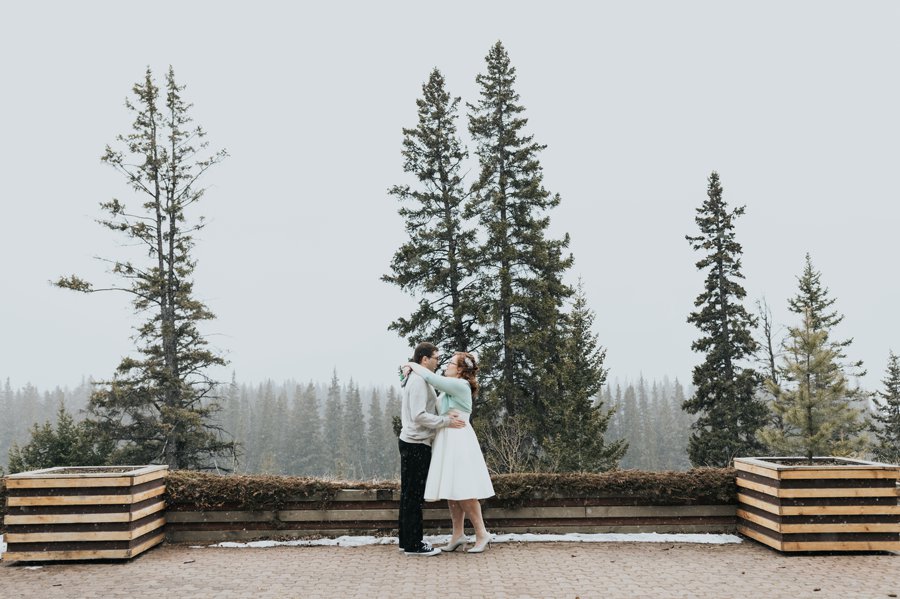 Banff elopement photography wedding