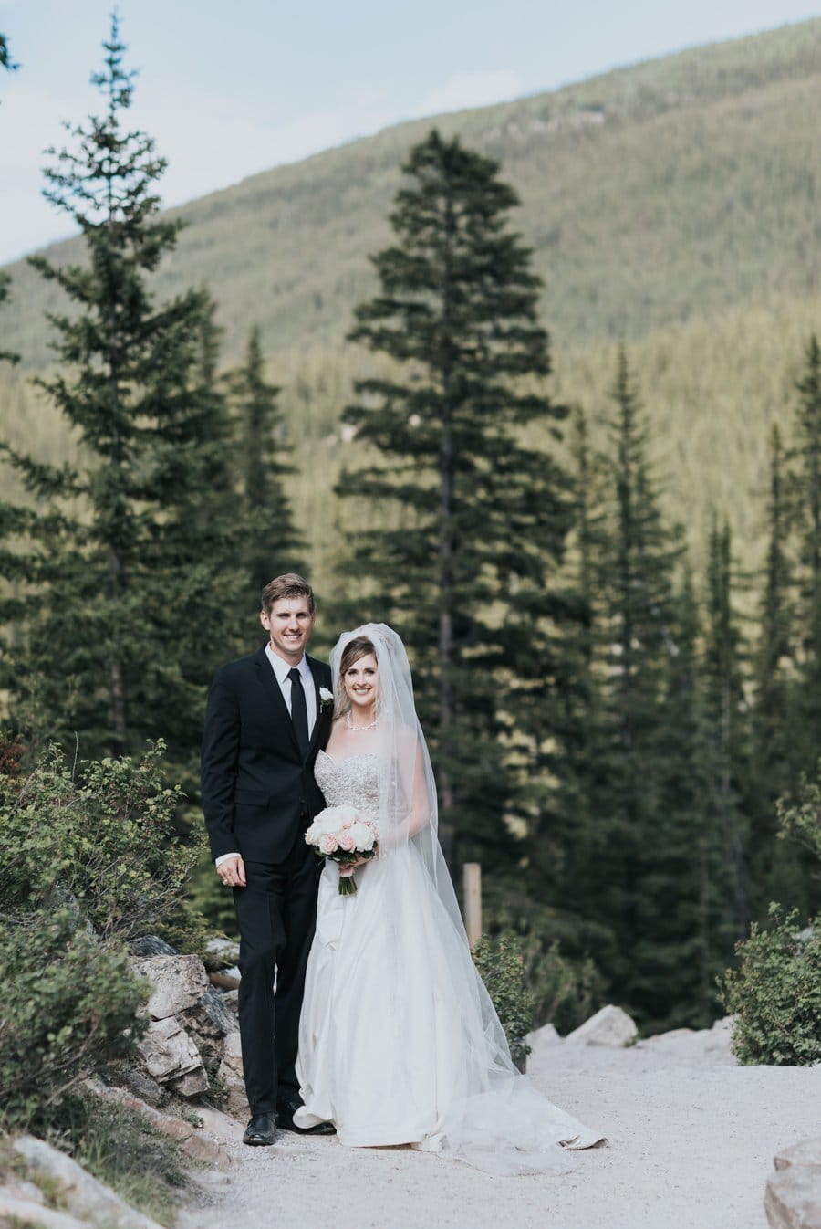 Moraine Lake wedding elopement portraits