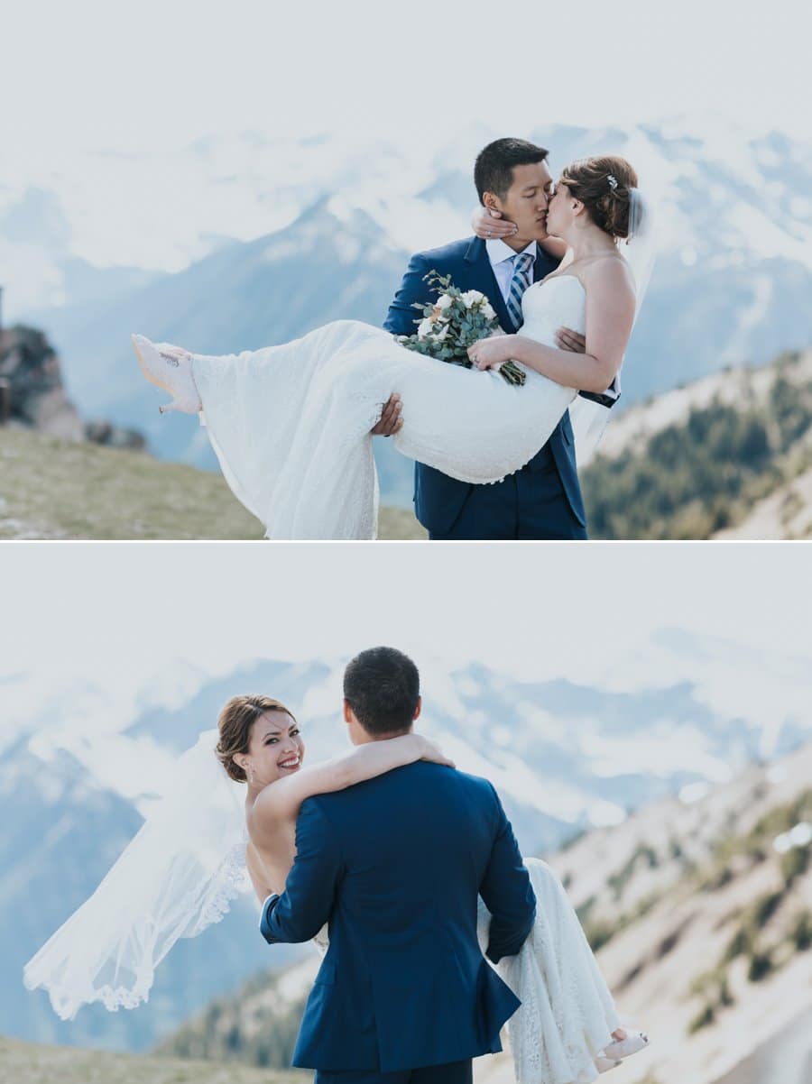 Kicking Horse mountain wedding photographers