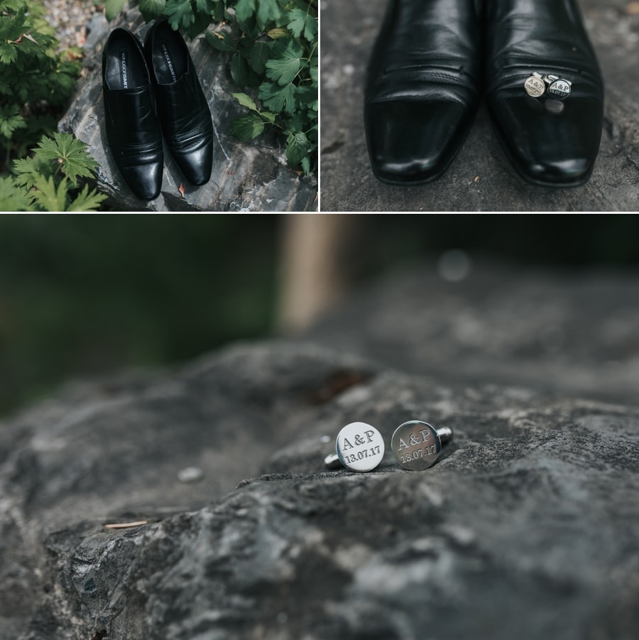 Emerald Lake Lodge intimate wedding groom details