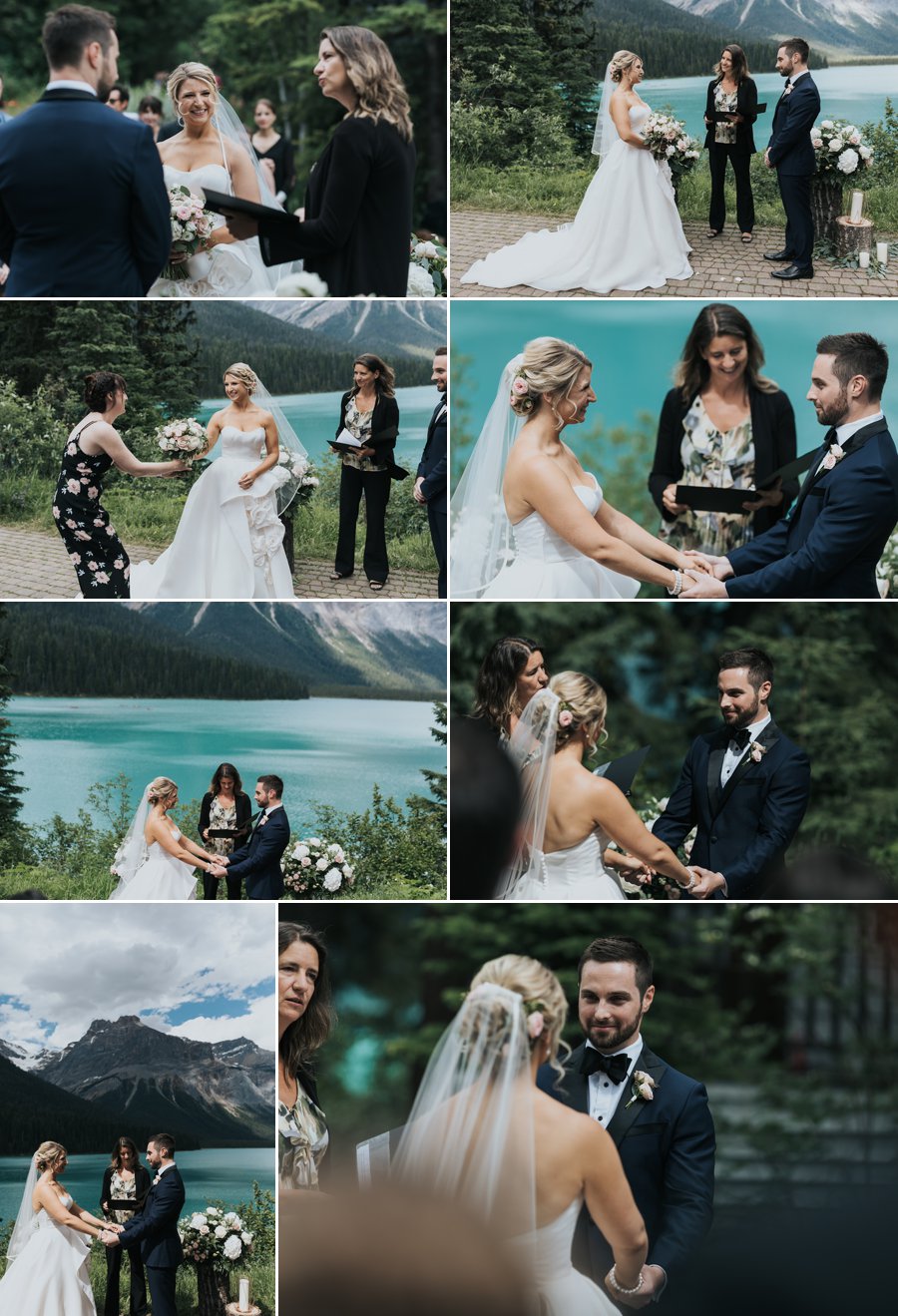 Emerald Lake Lodge intimate wedding viewpoint ceremony