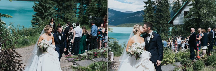 Emerald Lake Lodge intimate wedding viewpoint ceremony