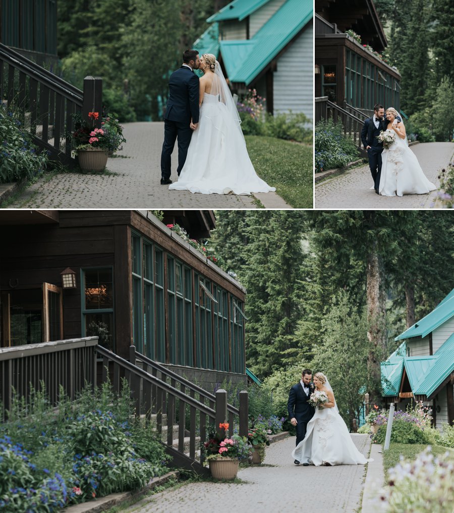 Emerald Lake Lodge intimate wedding portraits