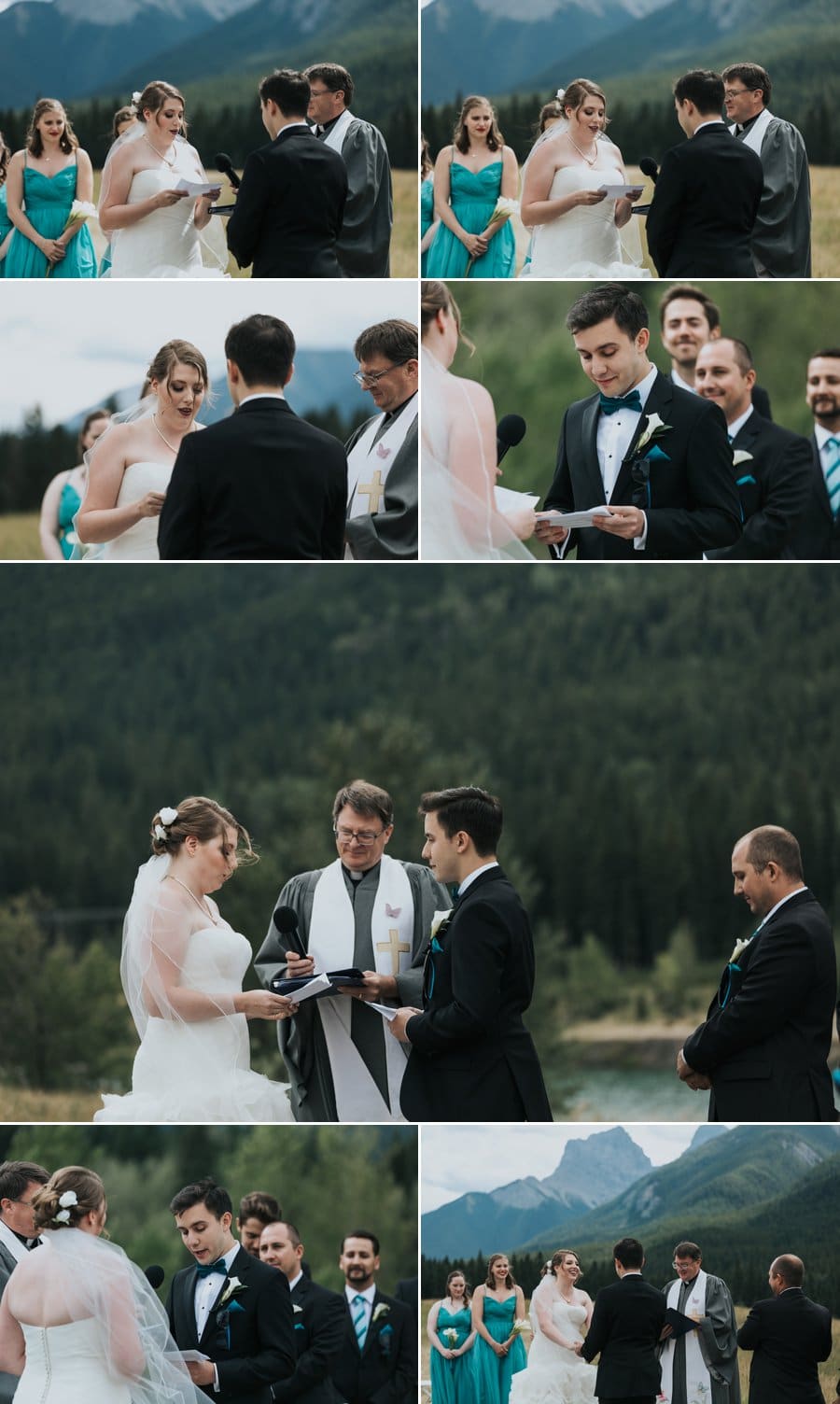 canmore quarry lake wedding ceremony