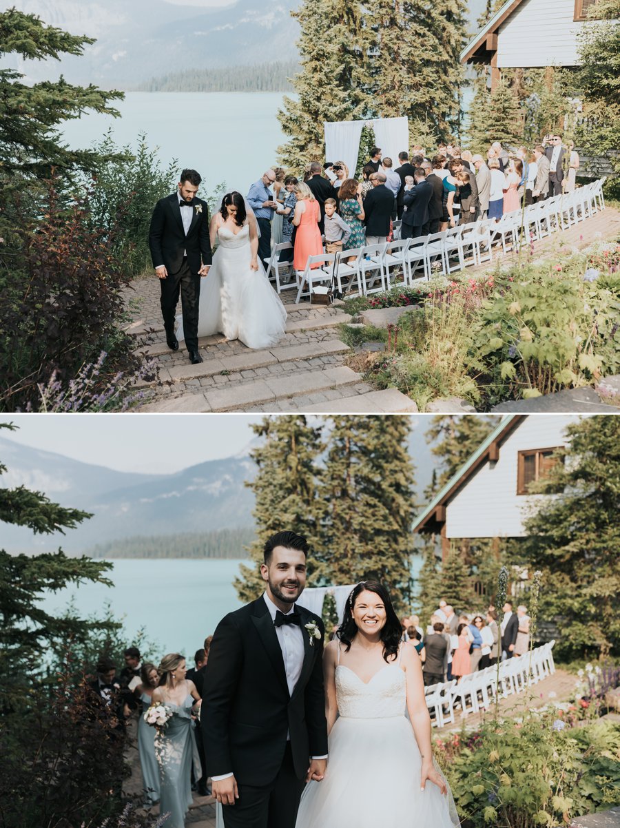 Emerald Lake Lodge summer wedding