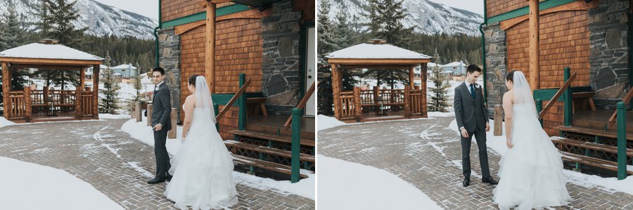 A Bear and Bison Inn wedding first look