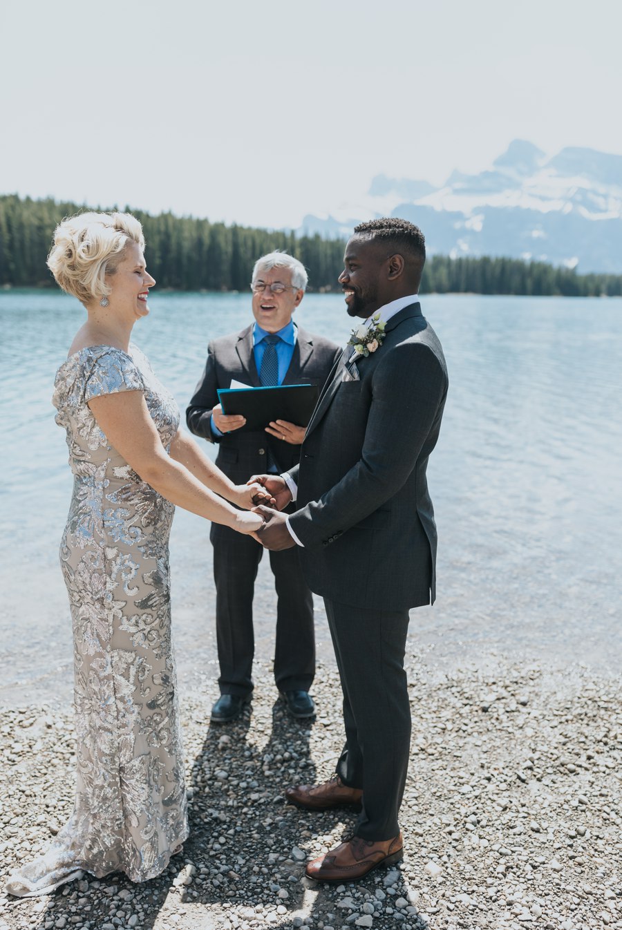 Banff outdoor elopement ceremony