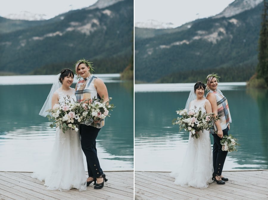 emerald lake lodge intimate wedding party
