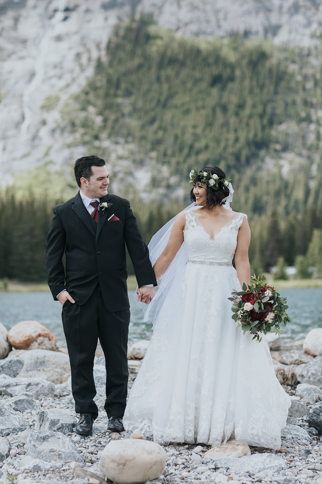 Banff CascadePonds wedding photography