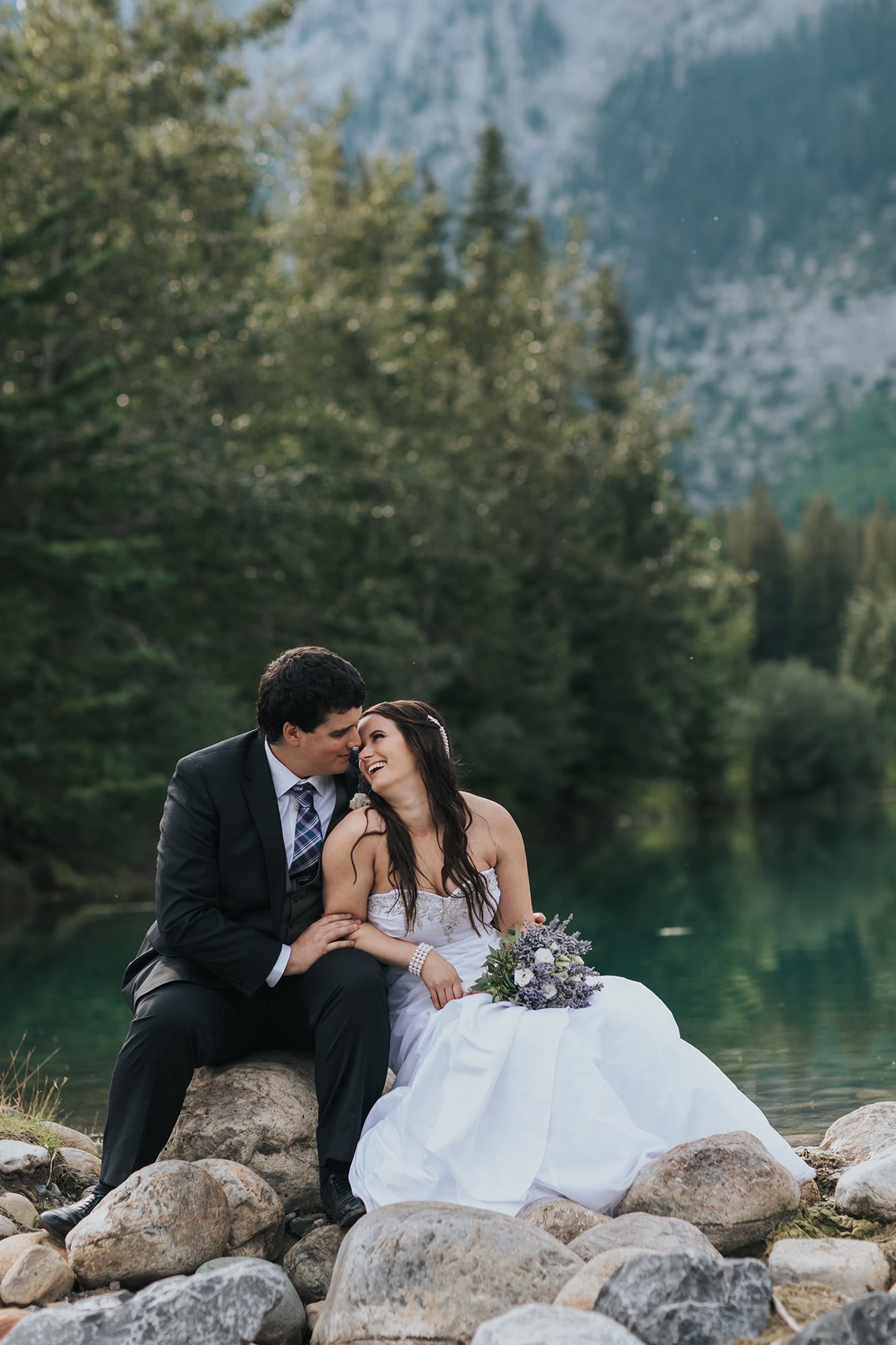 Cascade Ponds wedding Banff wedding planning