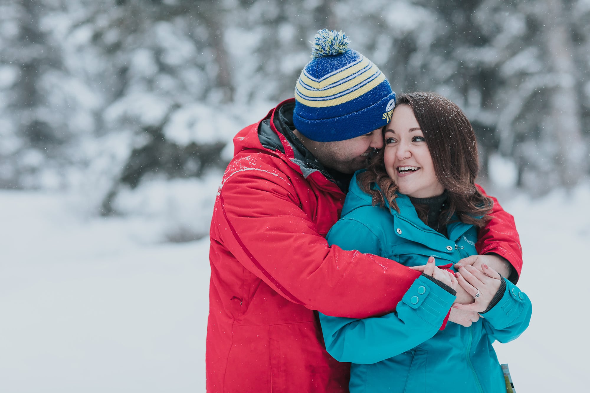 Banff winter engagement photographers