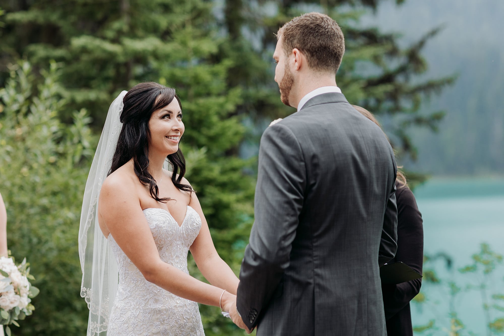 Emerald Lake Lodge Wedding Photos ceremony