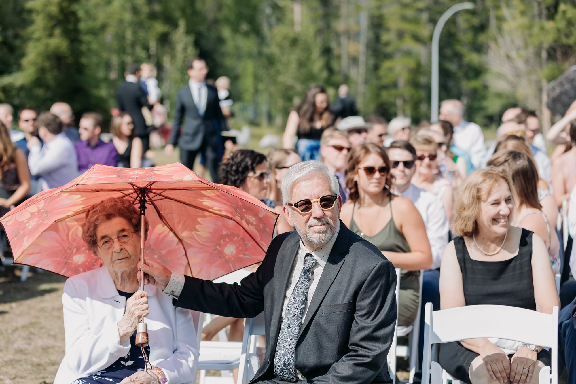Rundleview Parkette wedding ceremony Canmore