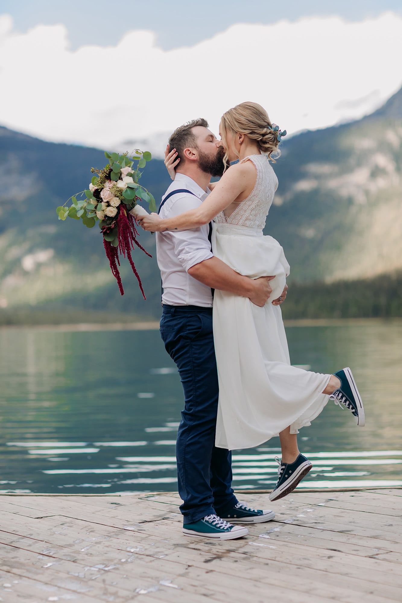 Emerald Lake Elopement Photographer fall wedding portraits