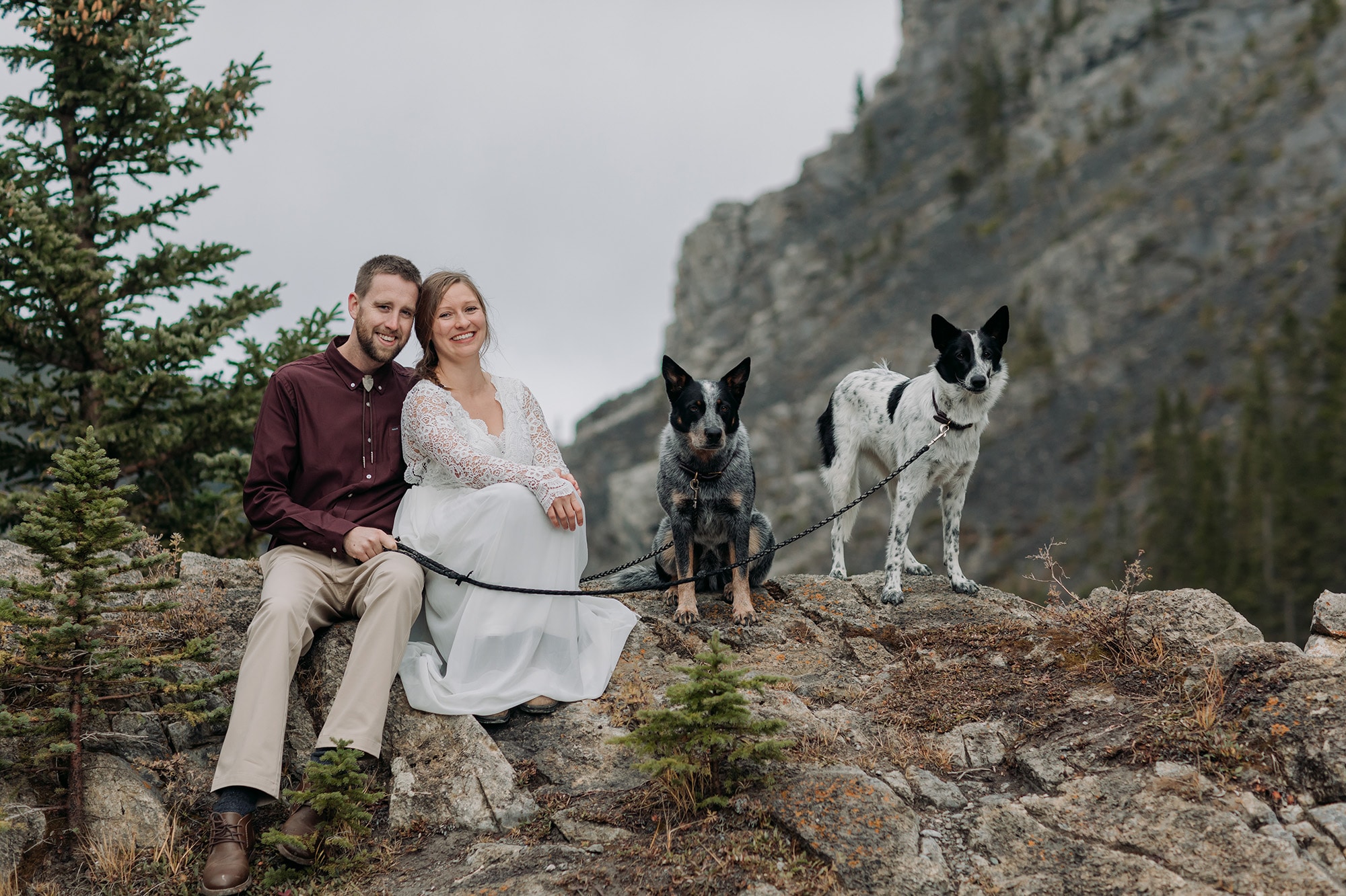 Canmore Elopement Planner photographer kananaskis bride groom photos snow