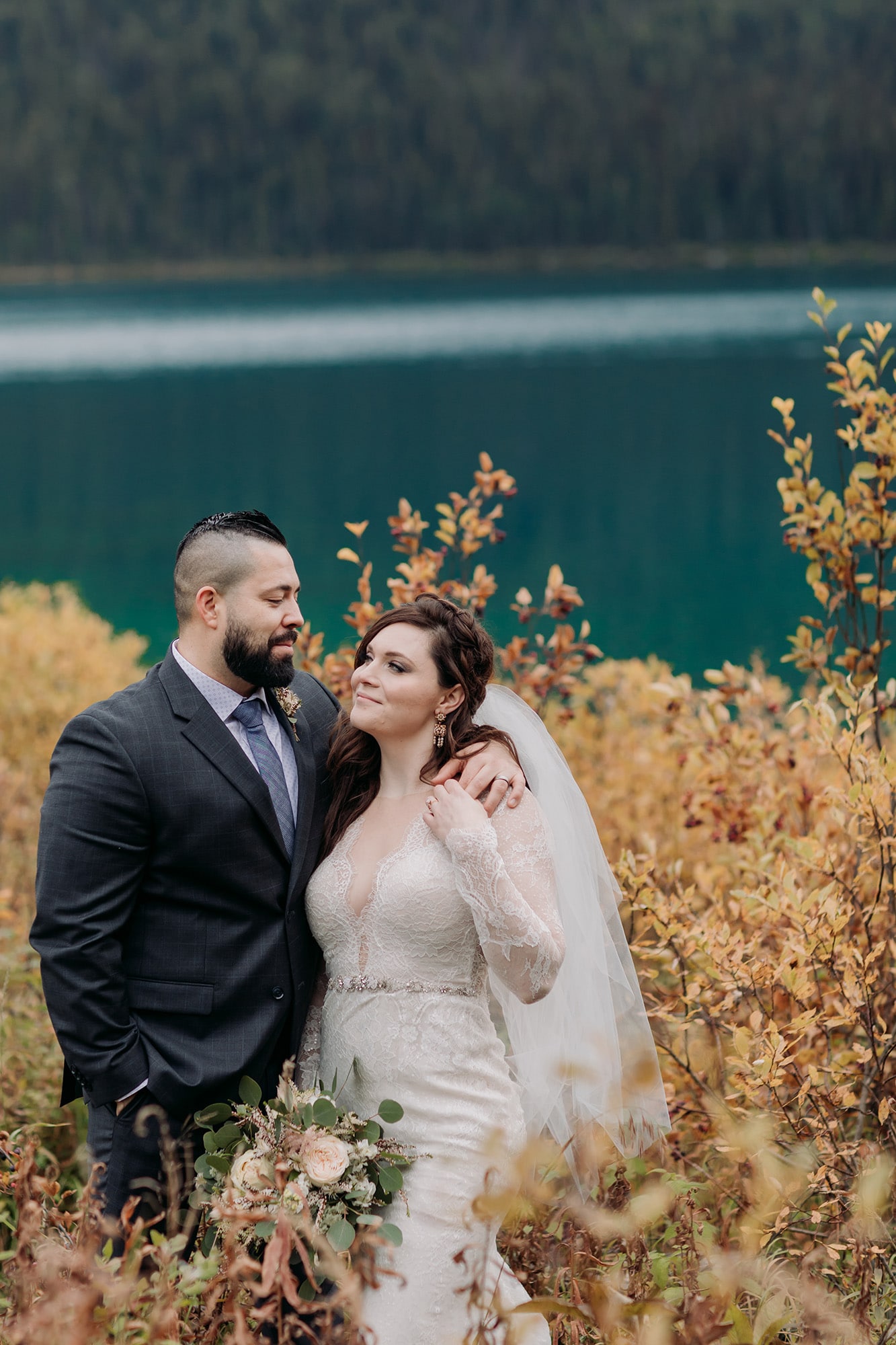 emerald lake weddings autumn colours photography