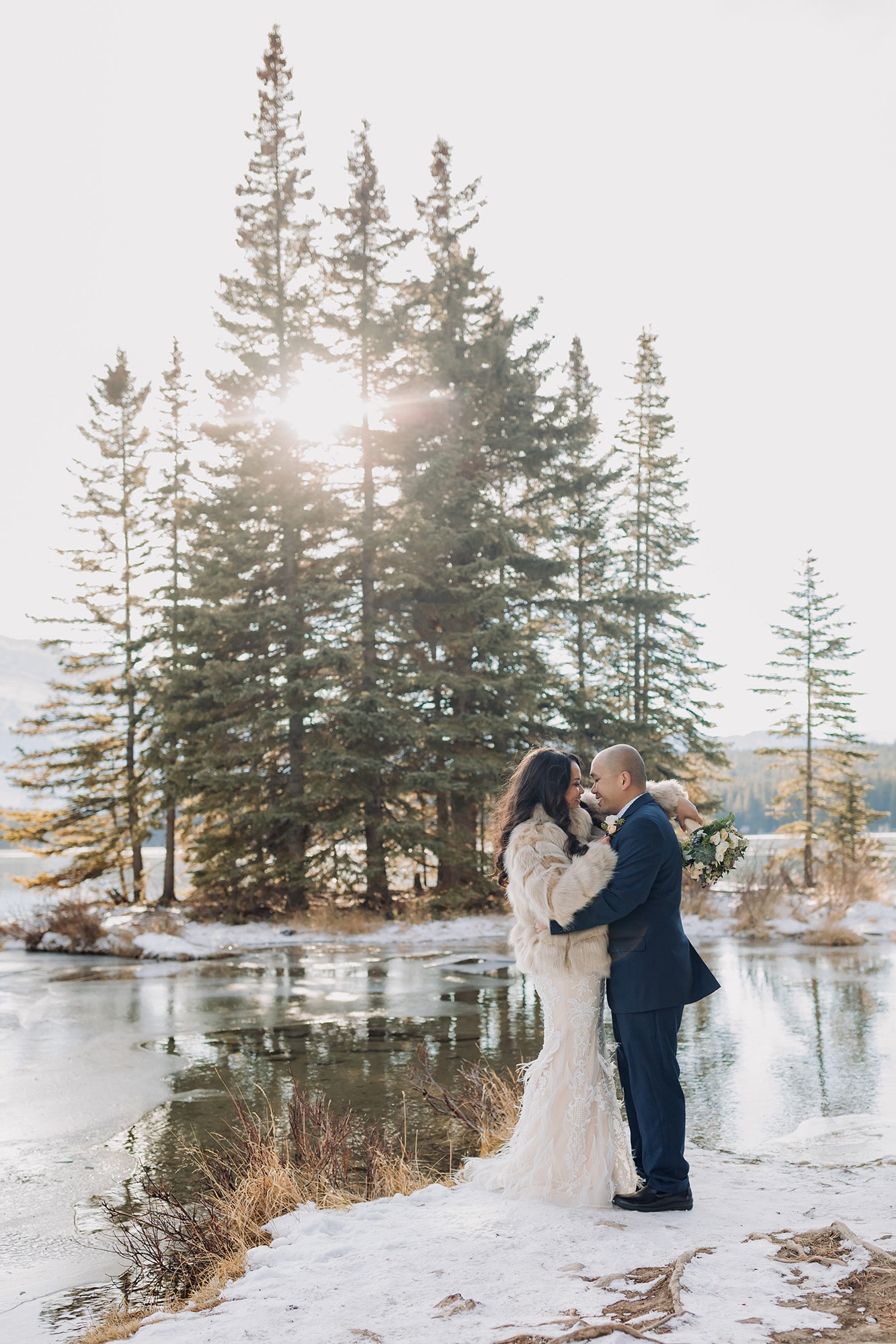 Banff Winter Elopement photographers