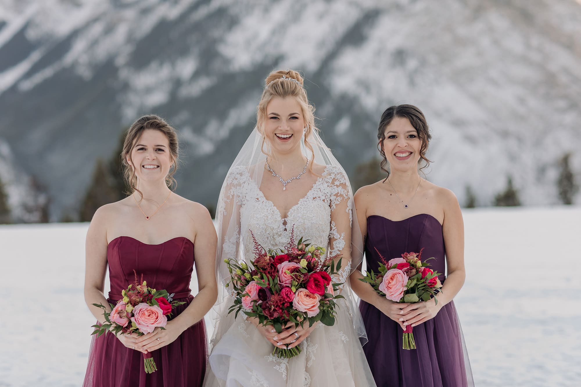 Fairmont Banff Springs winter wedding