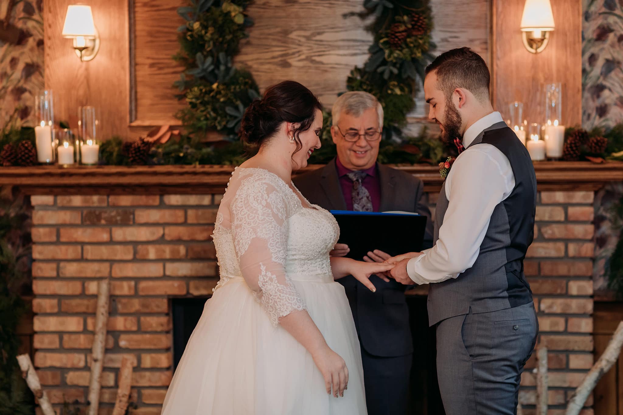 georgetown inn canmore wedding ceremony ring exchange