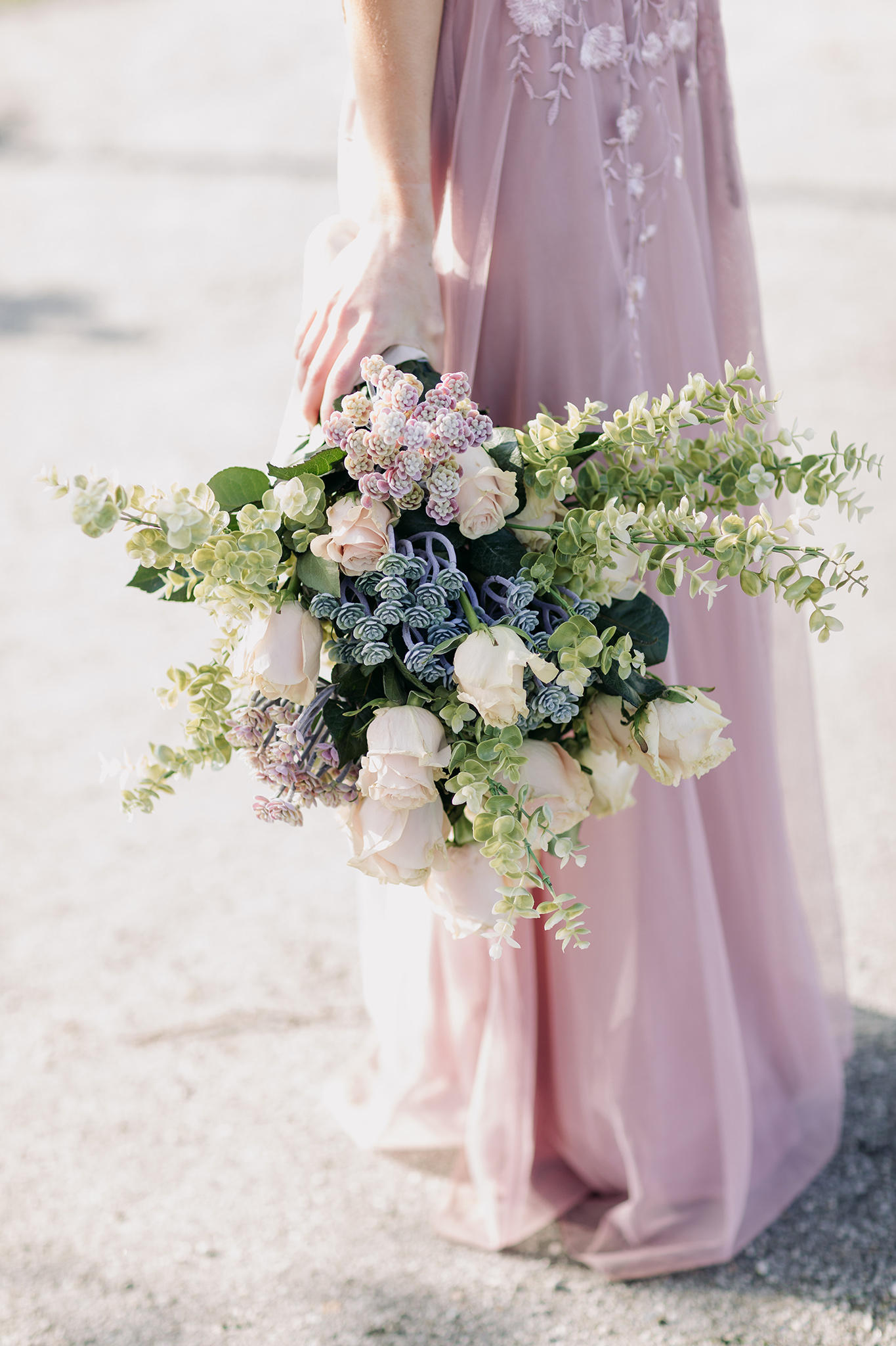pink bridal bouquet photo shoot in Salt Lake City, Utah in spring.