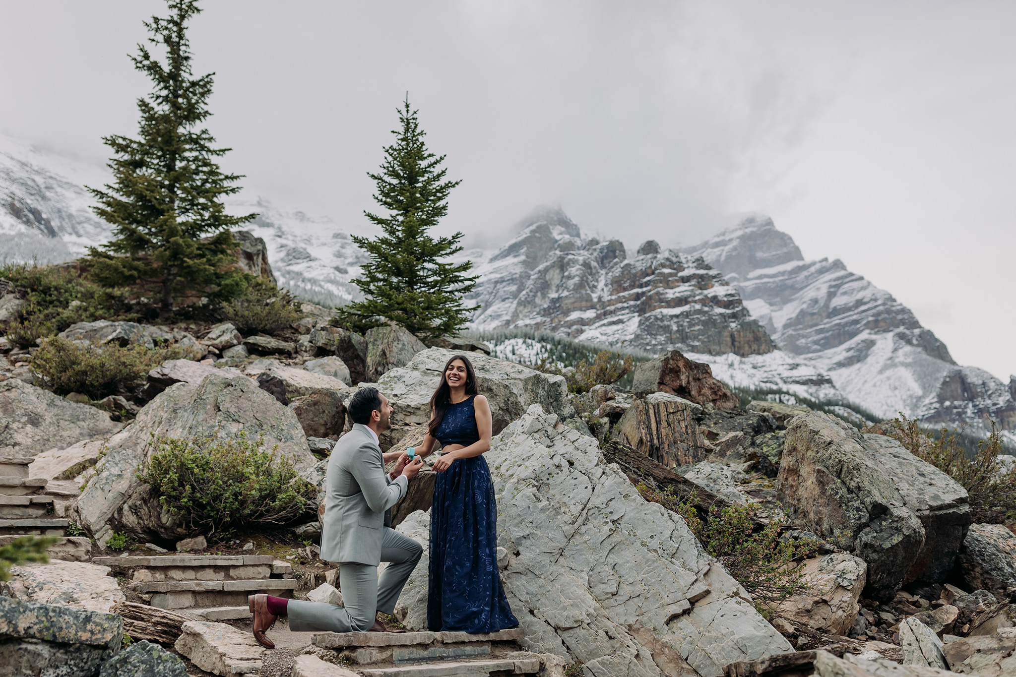 rocky mountain proposal in Banff National Park