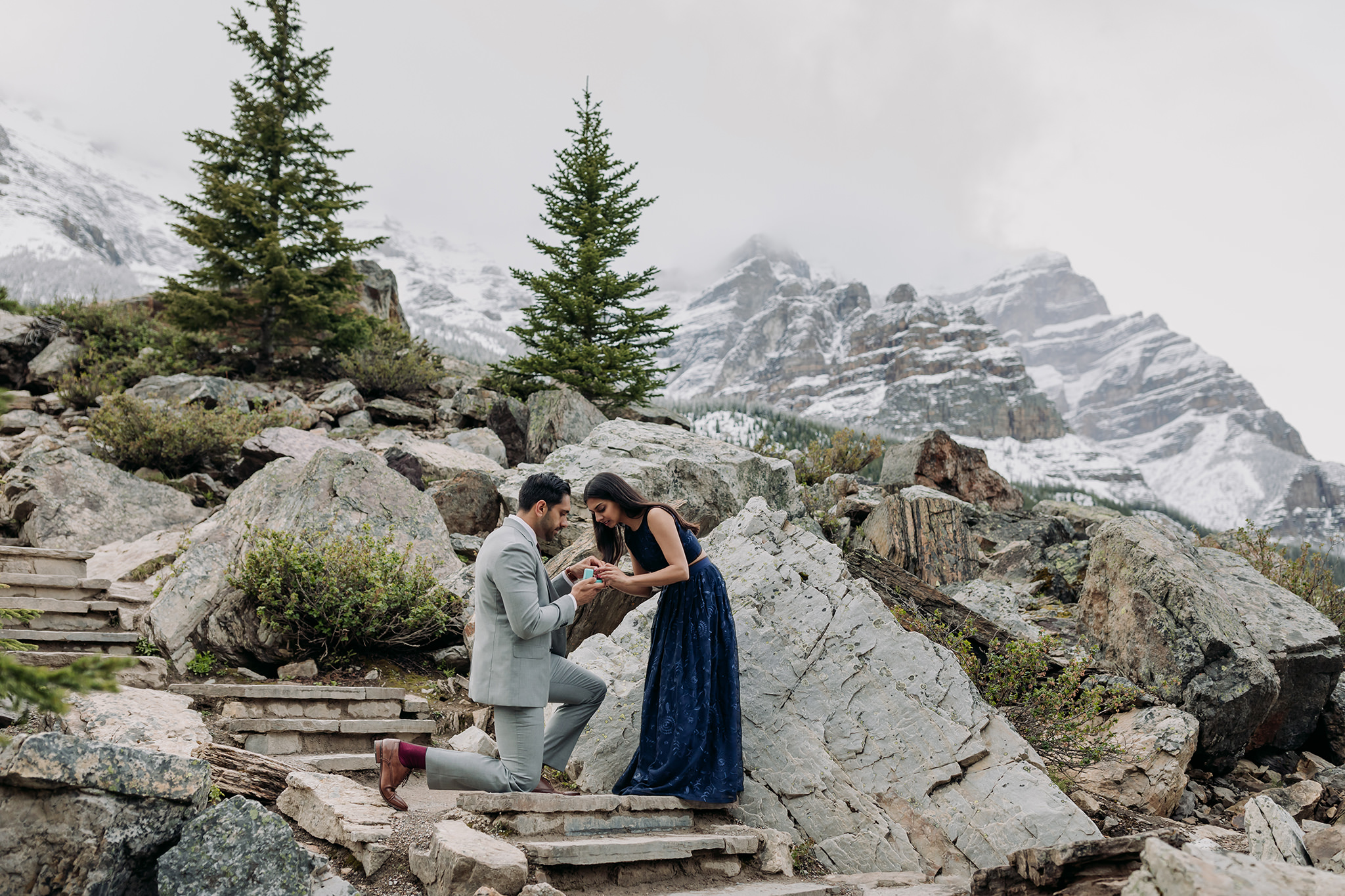rocky mountain proposal in Banff National Park