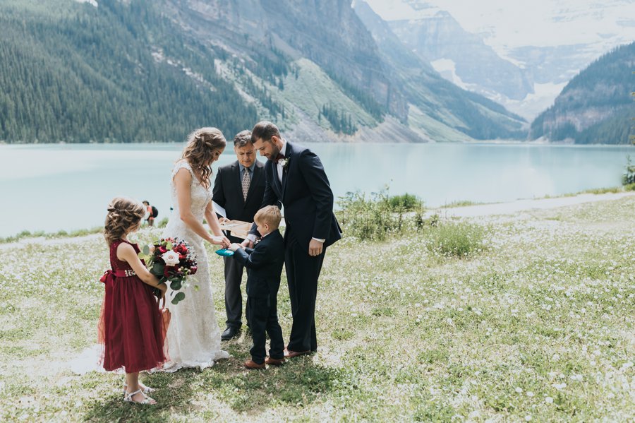 lake louise photographer intimate mountain wedding