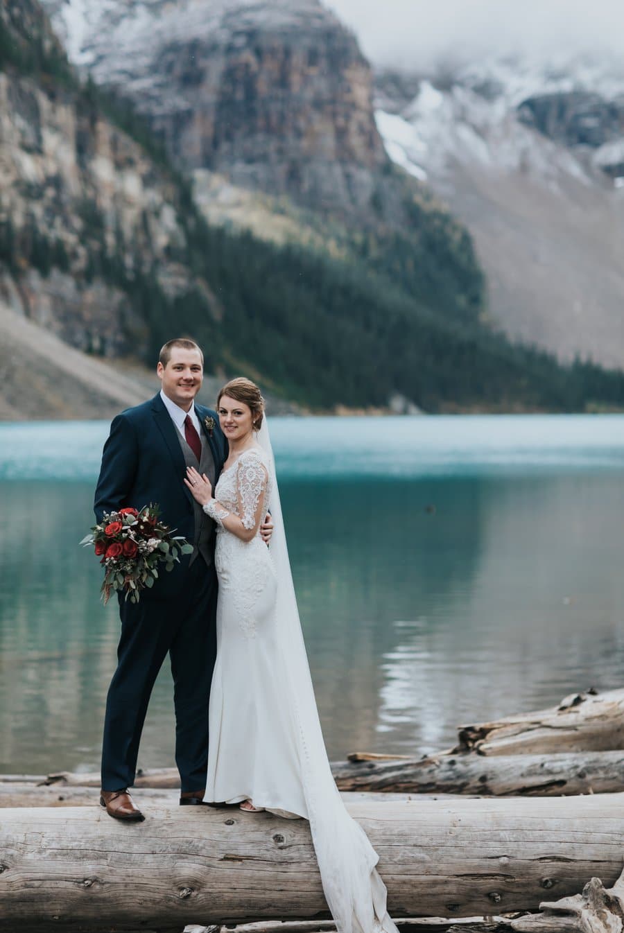 Moraine Lake elopement wedding photography