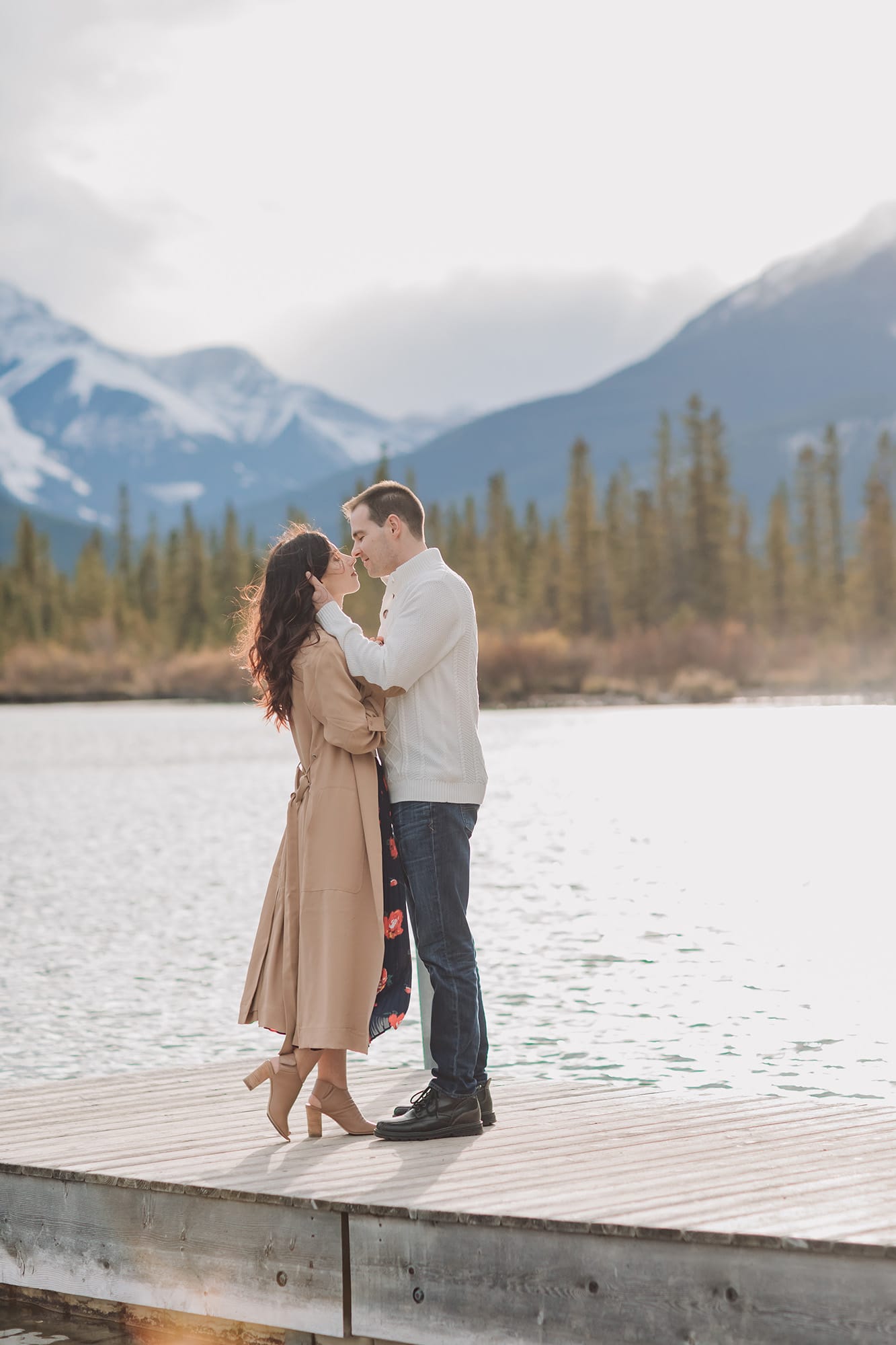 Banff engagement Photos vermilion lakes autumn couples