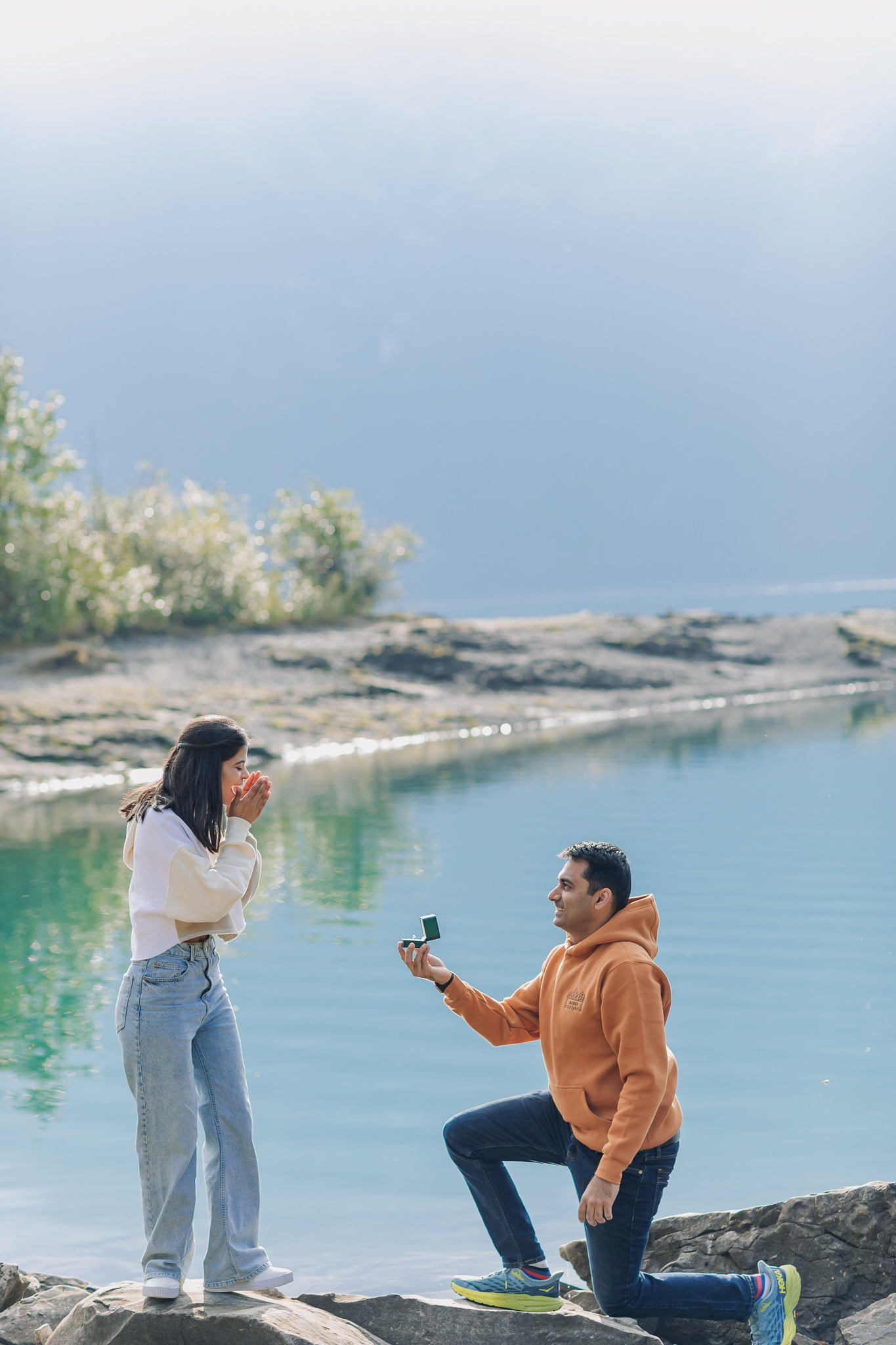 proposing in Banff national Park - Surprise Proposal Photographer & Proposal Guide