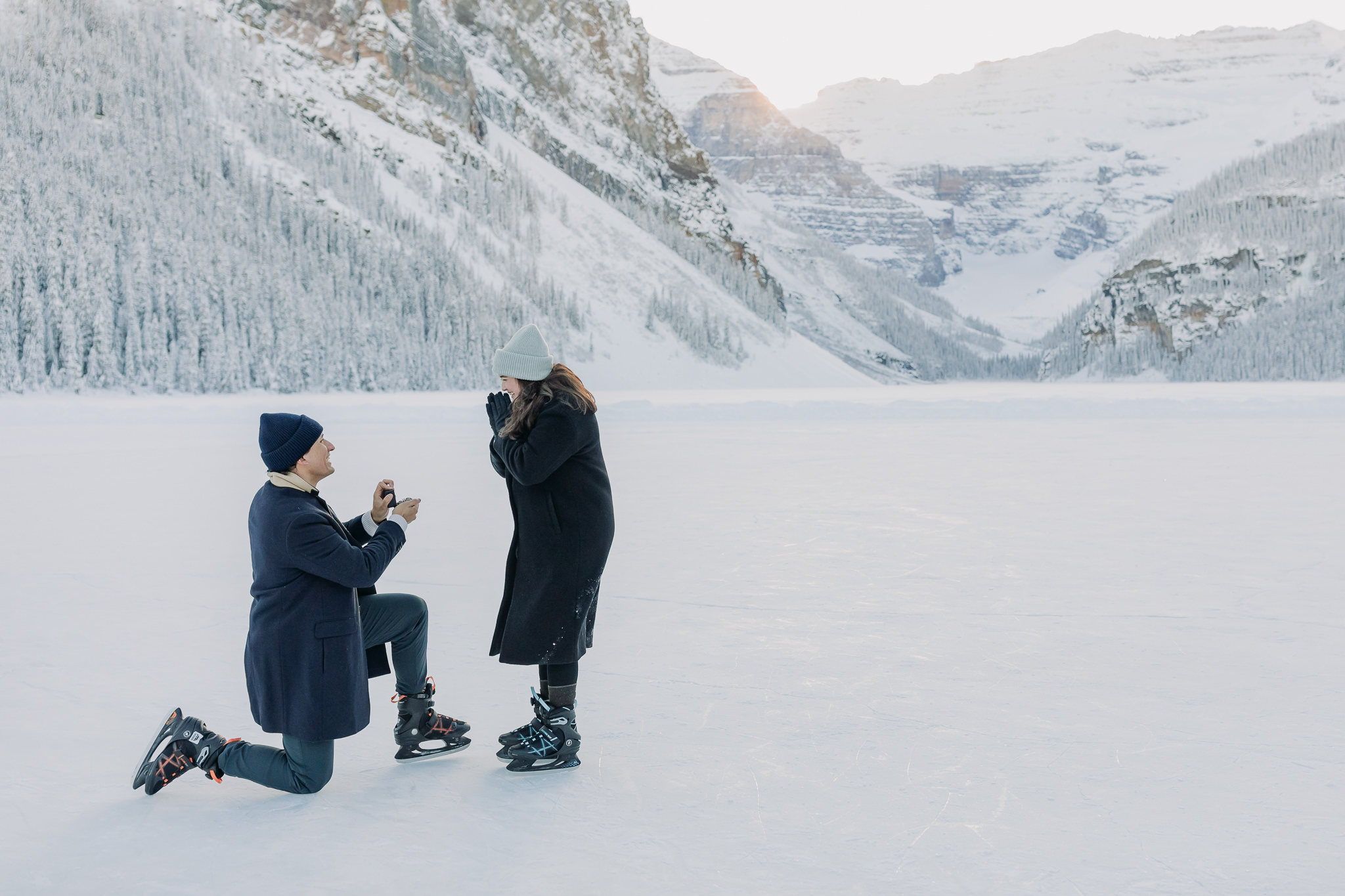 proposing in Banff national Park - Surprise Proposal Photographer & Proposal Guide